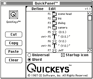 Quickeys screen shot