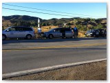 Waiting at the first feed station